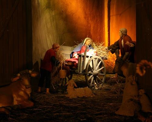 Kerststal in een windmolen (1990)