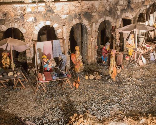 Crèche Marcellus exposée à la gare de Rome